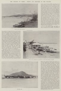 I problemi a Samoa, scene e schizzi nelle isole